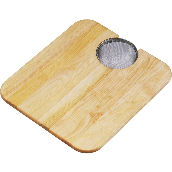 Elkay Solid Maple 17x14.5-inch Cutting Board - Wood (Solid Maple), Stainless steel