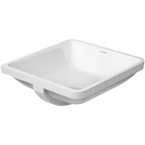 Duravit 305430000 Starck 3 Ceramic 18-1/4' Undermount Bathroom Sink with Single Faucet Hole and Overflow