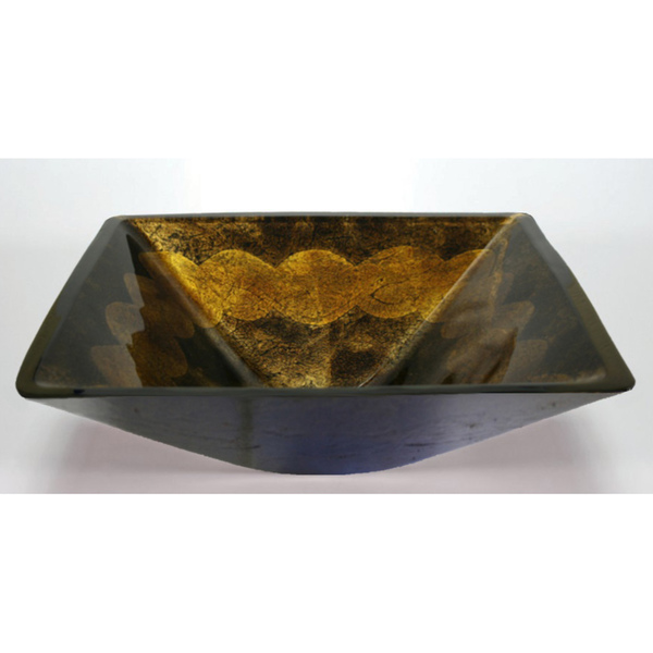 Glass Vessel Sink Bowl - 1/2' Thick, Rectangular Shape