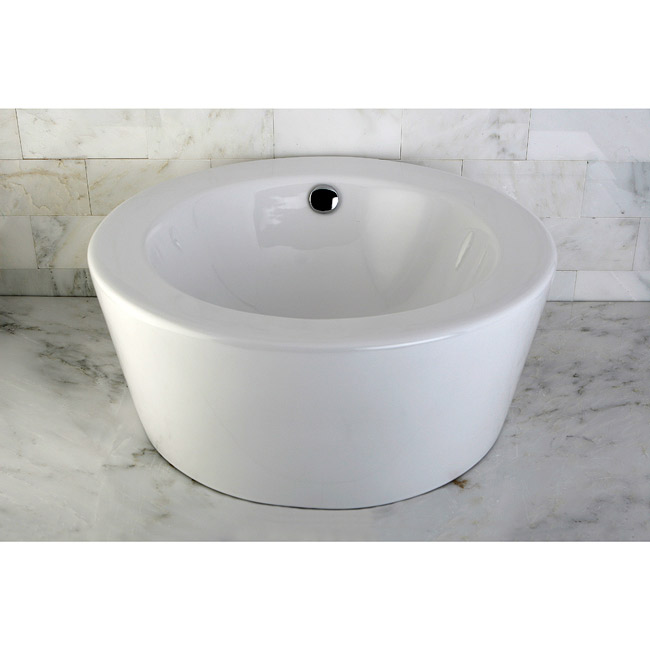 Round Vitreous China Sink - White / Porcelain
