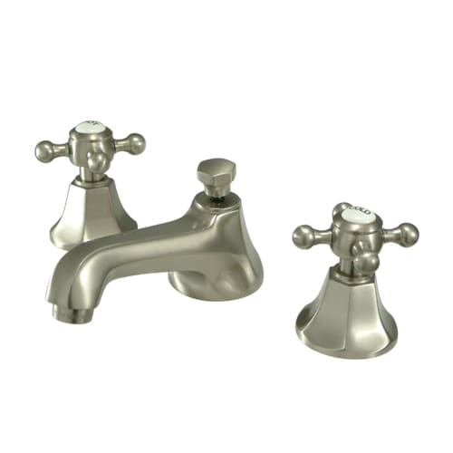 Elements Of Design ES4468BX Double Handle Widespread Bathroom Faucet with Metal Cross Handles from the New York Series
