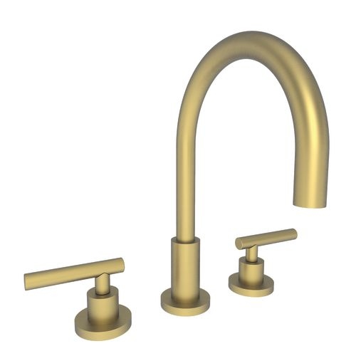 Newport Brass 990L East Linear Double Handle Widespread Lavatory Faucet with Metal Lever Handles - Chrome Finish