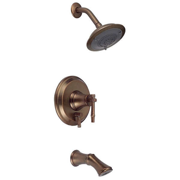 Danze D500045RBDT Tub Shower Faucet Trim Kit Showerhead Distress Bronze No Valve - distressed bronze