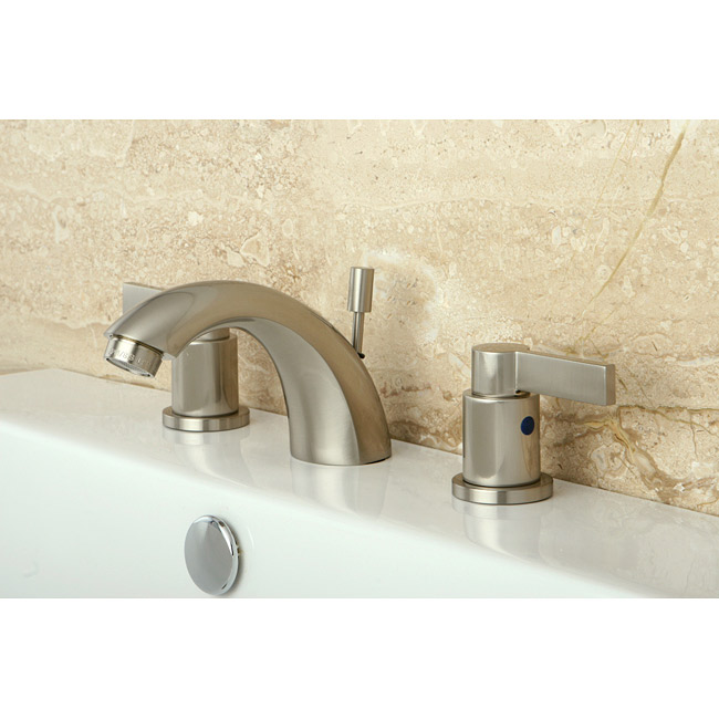 NuvoFusion Satin Nickel Mini-widespread Bathroom Faucet - NuvoFusion Mini-Widespread Satin Nickel Bathroom Faucet