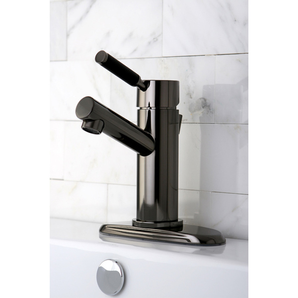 Black Stainless Steel Single Handle Bathroom Faucet - Black Nickel