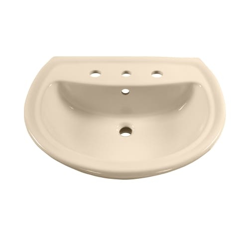 American Standard 236.008 Cadet Pedestal Sink Only with 8' Centers, 24-1/2' Length and Overflow