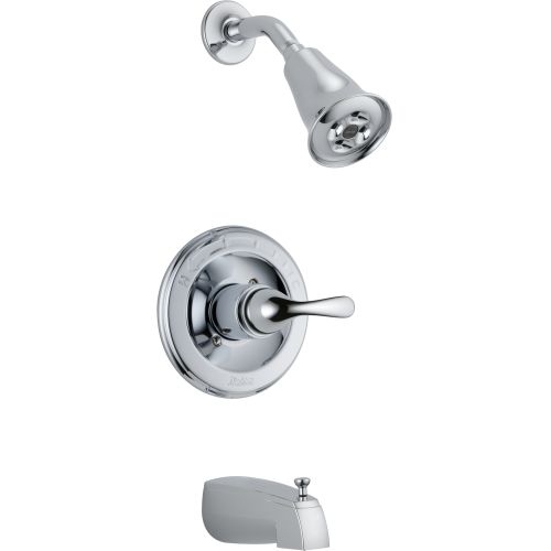 Delta T13420-H2O Classic Monitor 13 Series Single Function Pressure Balanced Tub and Shower Trim Package with H2Okinetic Shower