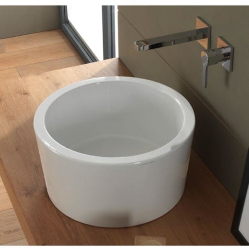Nameeks 8807 Scarabeo 16-1/2' Ceramic Vessel Bathroom Sink