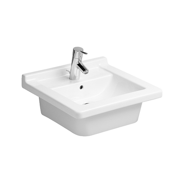 Duravit Furniture White Washbasin with Overflow 0303480000 - White Alpin