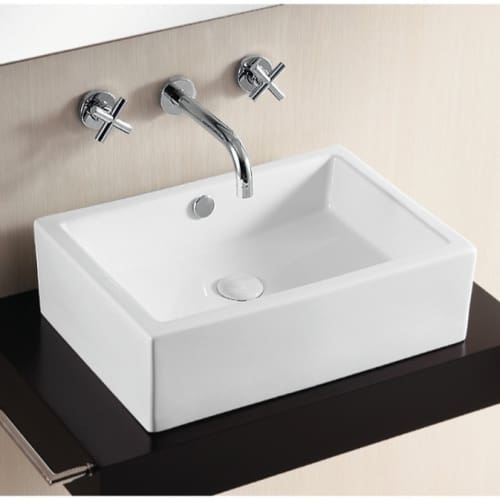 Nameeks CA4532 Caracalla 20-7/8' Ceramic Vessel Bathroom Sink with Overflow