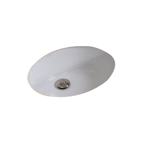 19.5-in. W x 16.25-in. D CUPC Certified Oval Undermount Sink In White Color - White