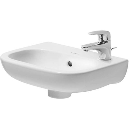 Duravit 705360000 D-Code 14-1/8' Ceramic Wall Mounted Bathroom Sink with Overflow