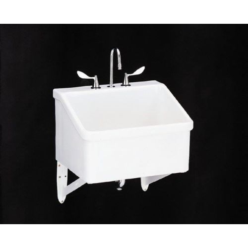 Kohler K-12794 Hollister utility sink with three-hole faucet drilling