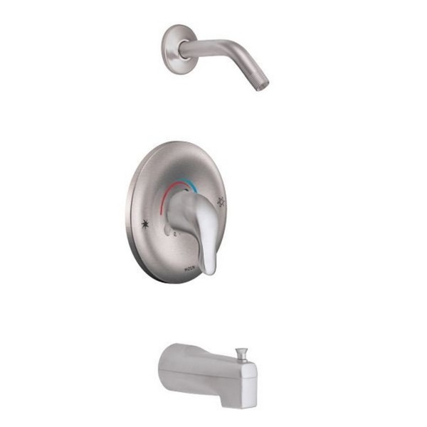 Moen Chateau Tub and Shower Faucet TL183NHBC Brushed Chrome - Brushed Chrome