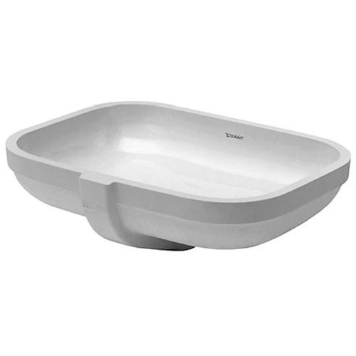 Duravit 457480000 Happy D.2 Ceramic 20-15/32' Undermount Bathroom Sink with Overflow