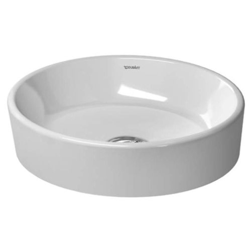 Duravit 2321440000 Starck 2 Ceramic 17-1/8' Vessel Bathroom Sink with Single Faucet Hole
