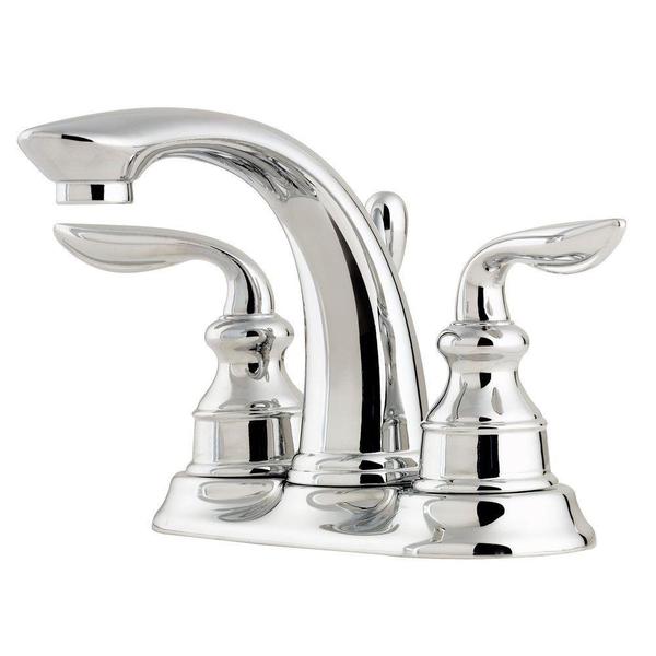 Pfister Avalon 4 in. Centerset 2-Handle Bathroom Faucet in Polished Chrome - Bathroom Faucets