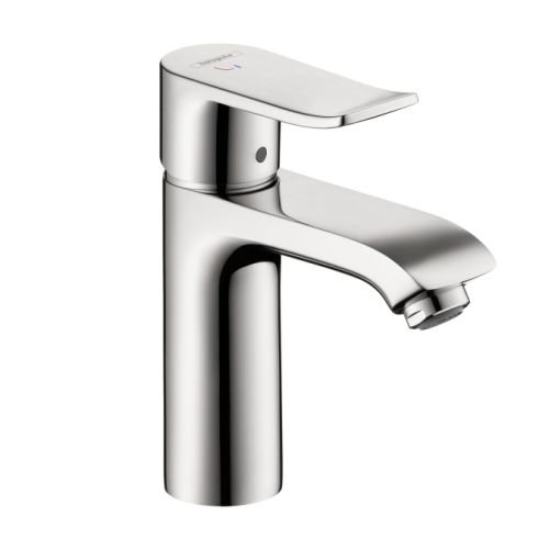 Hansgrohe 31121 Metris Single Hole Bathroom Faucet with EcoRight, Quick Clean, ComfortZone, and Cool Start Technologies - Less