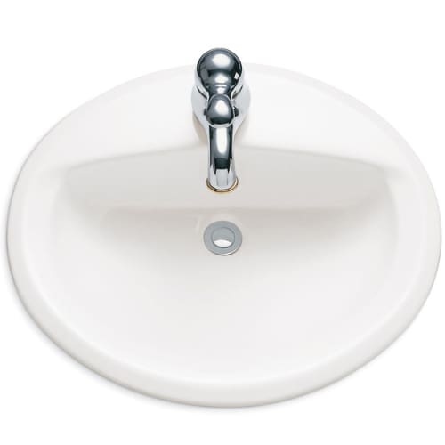 American Standard 476.928 Aqualyn 20-3/8' Drop In Porcelain Bathroom Sink