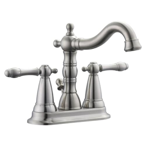 Design House 523290 1.2 GPM Centerset Bathroom Faucet - Includes Metal Pop-Up Dr