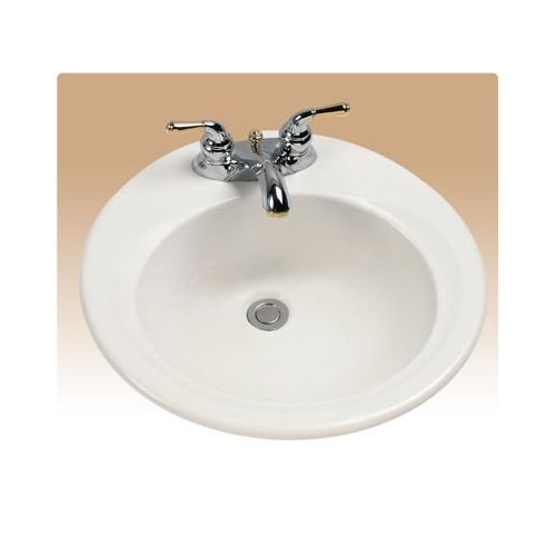 Toto LT402 Commercial 19-1/2' Drop In Bathroom Sink with Single Faucet Hole Drilled and Overflow