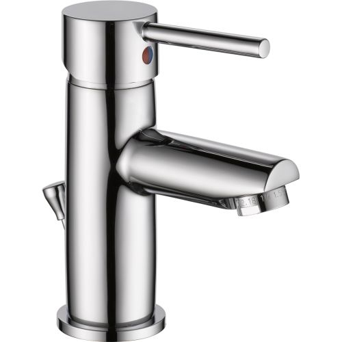 Delta 559LF-PP Trinsic Single Hole Bathroom Faucet with Pop-Up Drain Assembly - Includes Lifetime Warranty