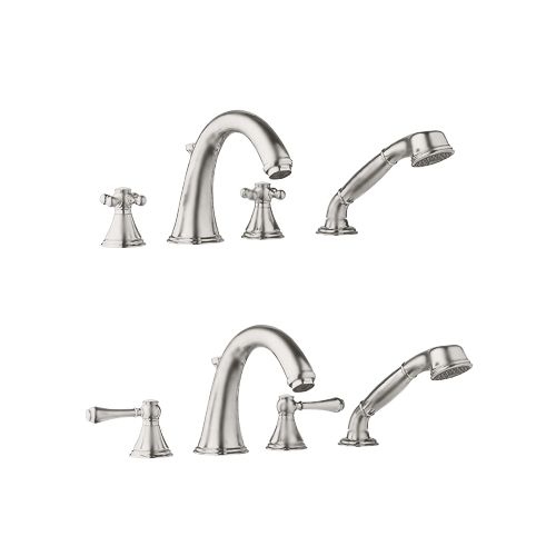 Grohe 25 506 Geneva Roman Tub Filler Faucet with Personal Hand Shower