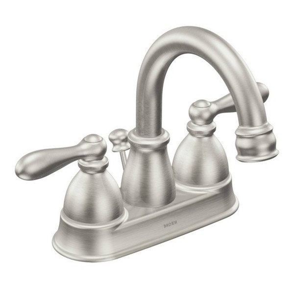 Moen Caldwell Centerset Bathroom Faucet CA84667SRN Spot Resist Brushed Nickel - Nickel