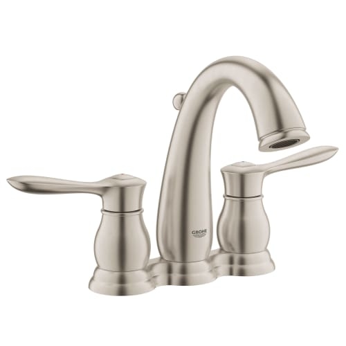 Grohe 20 391 A Parkfield 1.2 GPM Centerset Bathroom Faucet with SilkMove Technology - Free Metal Pop-Up Drain Assembly with