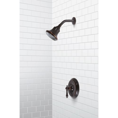 Premier 120637 Charlestown Shower Trim Package with Single Function Shower Head and Pressure Balanced Valve - Bronze Finish