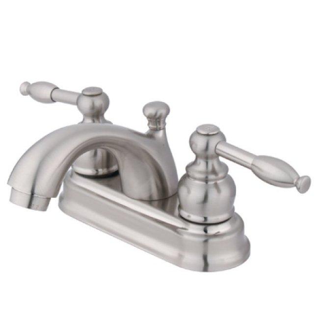 Knight Satin Nickel Centerset Bathroom Faucet - Knight Satin Nickel Bathroom Faucet
