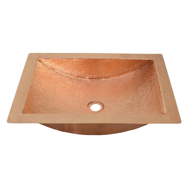 Avila Polished Copper Undermount Bathroom Sink - Polished Copper