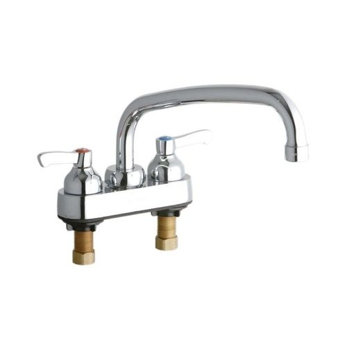 Elkay LK406AT10L2 ADA 4' Centerset Exposed Utility Faucet with 10' Reach Arc Tube Spout