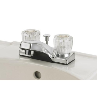 Homeplus+ 4224P-CP Non-Metallic Lavatory Faucet 2 Handle, Chrome