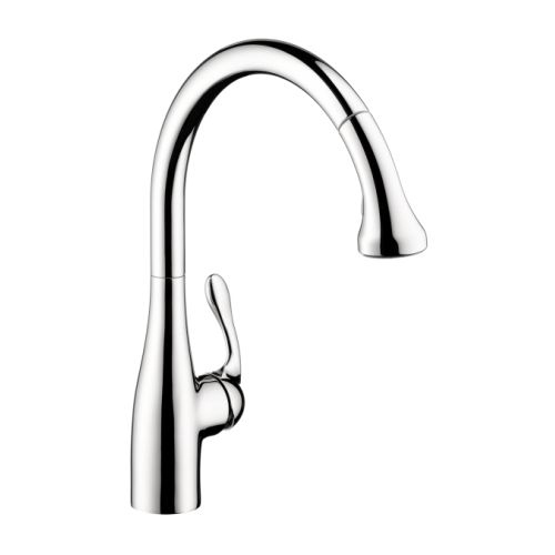 Hansgrohe 6460 Allegro E Pull-Down Kitchen Faucet with High-Arc Spout, Magnetic Docking & Locking Spray Diverter - Includes