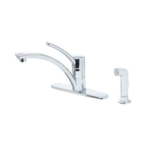 Pfister GT34-4N Ashfield Kitchen Faucet with Flex-Line Supply Lines and Pfast Connect Technologies - includes Sidespray