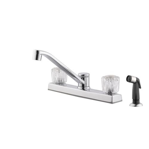 Design House 545996 Millbridge Double Handle Kitchen Faucet with Side Spray