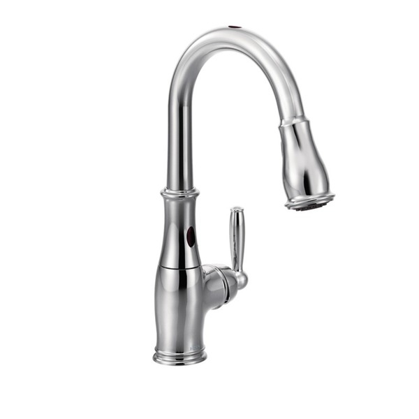 Moen Brantford Motionsense Chrome One-handle High Arc Pulldown Kitchen Faucet - Chrome