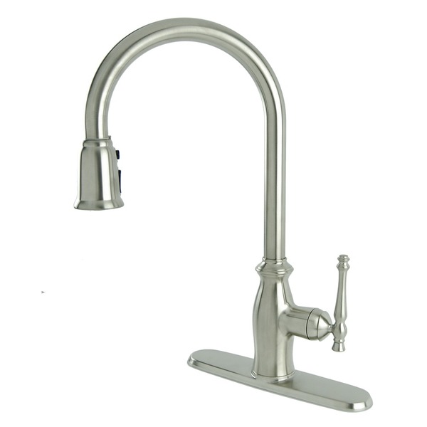 Fontaine Giordana Stainless Steel Single-handle Pull Down Kitchen Faucet - Stainless Steel