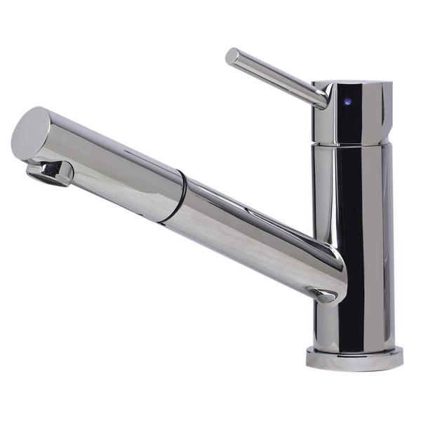 ALFI brand AB2025-PSS Polished Pull-out Single-hole Kitchen Faucet - Polished Stainless Steel