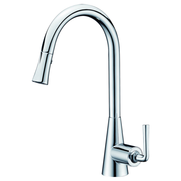 Dawn Chrome Single-lever Pull-down Spray Sink Mixer - Dawn kitchen faucet, Chrome