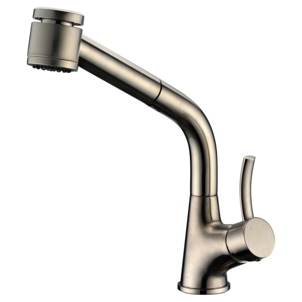 Dawn Brushed Nickel Single-lever Pull-out Spray Kitchen Faucet - Dawn kitchen faucet, Brushed Nickel