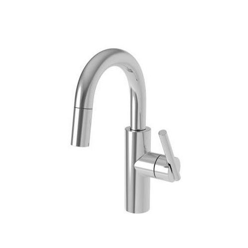 Newport Brass 1500-5223 East Linear Pull-Down Spray High-Arc Bar Faucet with Magnetic Docking System