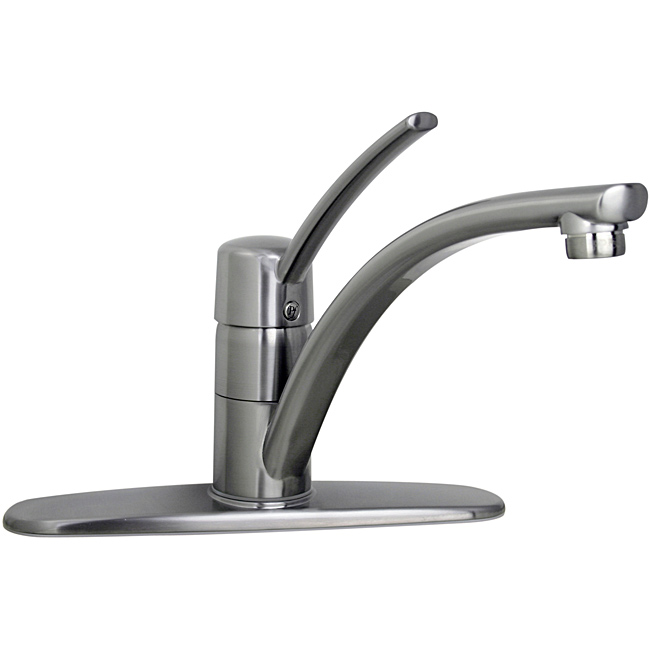 Price Pfister Parisa Single-Handle Counter-Mount Stainless-Steel Kitchen Faucet - Price Pfister 1-H, Stainless Steel Kit Faucet