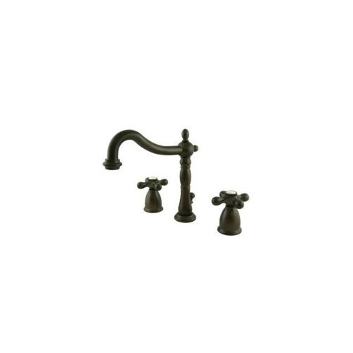 Elements Of Design EB1795AX Double Handle Kitchen Faucet with Metal Cross Handles from the New Orleans Series