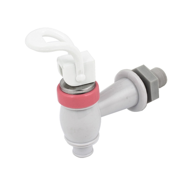 Unique Bargains 8mm Water Mouth Hole White Red Water Dispenser Machine Faucet Tap