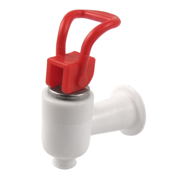 Unique Bargains Water Dispenser Push Type Red White Plastic Tap Faucet Replacement Imyto