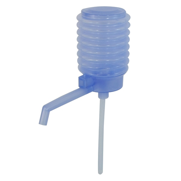 Unique Bargains Home Office Drinking Water Blue Plastic Press Pump w Tube