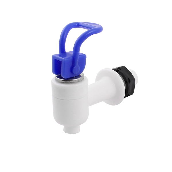 Unique Bargains 12mm Thread Dia Blue White Replaceable Plastic Water Dispenser Tap