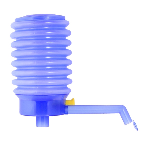 Unique Bargains Outdoor Indoor Blue Plastic Drinking Water Press Pump w 48cm Tubes